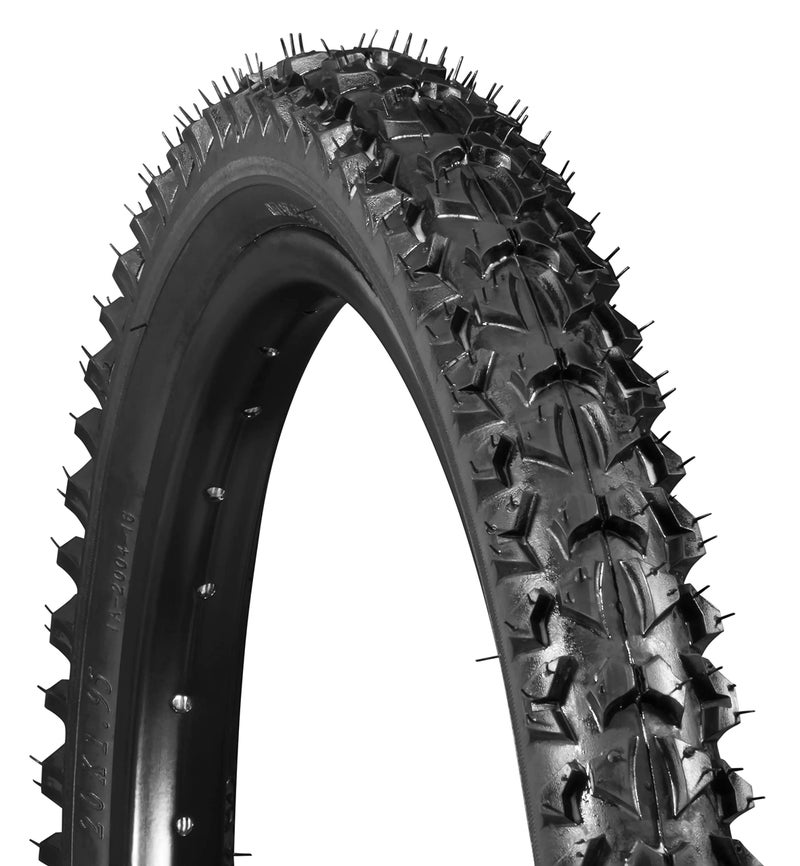 SCHWINN إطار دراجة شوين البديل، 20" × 1.95" إطار دراجة جبلية، knobs عريضة وكتلية، بناء حافة فولاذية، يناسب عرض الحافة الداخلية 19 مم-29 مم، نطاق PSI من 35 إلى 65 - Image 1